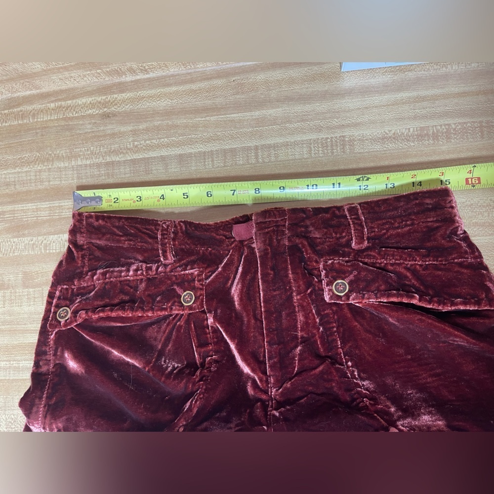 We the Free Lotus Velvet Garnet balloon pants women’s size 28 We the free - Picture 15 of 17